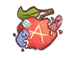Sticker | Apple A Day (Glitter)