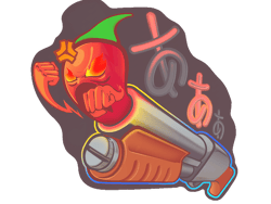 Sticker | Pepper Gauge (Lenticular)