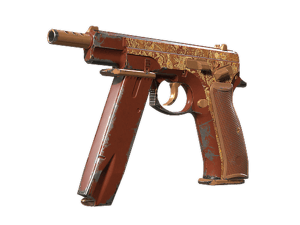 CZ75-Auto | Honey Paisley (Field-Tested)