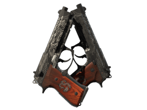 Dual Berettas | Dualing Dragons (Well-Worn)