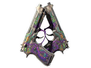 StatTrak™ Dual Berettas | Flora Carnivora (Battle-Scarred)