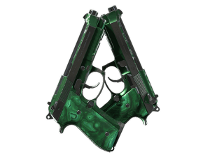 Dual Berettas | Polished Malachite (Well-Worn)