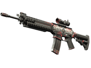 SG 553 | Cyberforce (Well-Worn)
