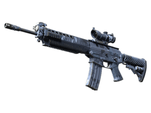 SG 553 | Night Camo (Well-Worn)