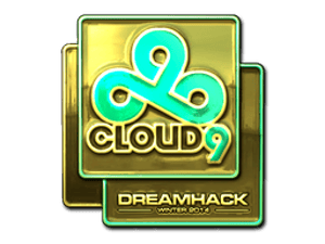 Sticker | Cloud9 (Gold) | DreamHack 2014