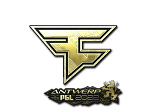 Sticker | FaZe Clan (Gold) | Antwerp 2022
