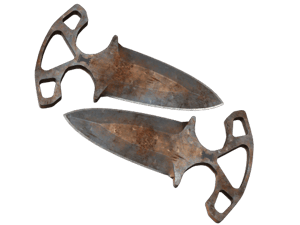 ★ Shadow Daggers | Rust Coat (Battle-Scarred)