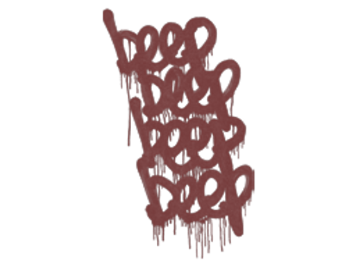 Sealed Graffiti | BEEP (Brick Red)