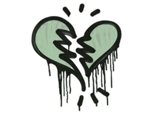 Sealed Graffiti | Broken Heart (Cash Green)