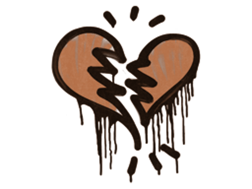 Sealed Graffiti | Broken Heart (Tiger Orange)