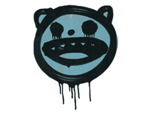 Sealed Graffiti | Happy Cat (Wire Blue)