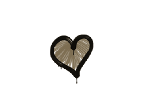 Sealed Graffiti | Heart (Dust Brown)