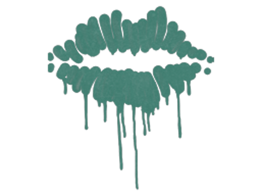 Sealed Graffiti | Kiss (Frog Green)