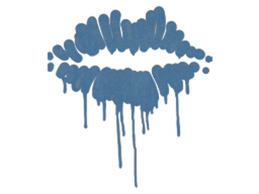 Sealed Graffiti | Kiss (Monarch Blue)
