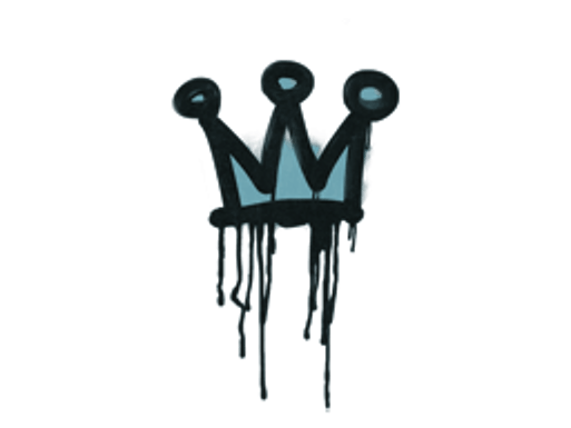 Sealed Graffiti | Little Crown (Wire Blue)