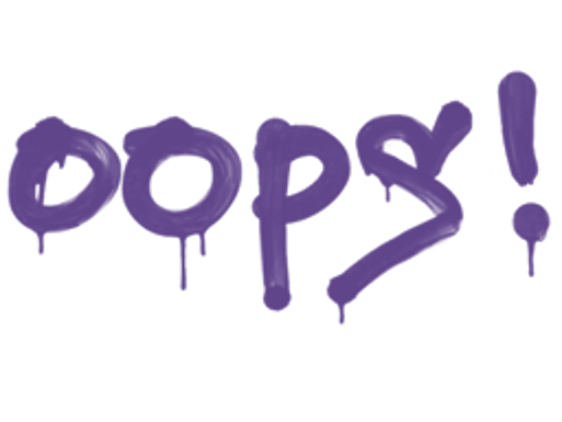 Sealed Graffiti | Oops (Monster Purple)