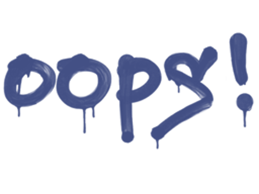 Sealed Graffiti | Oops (SWAT Blue)