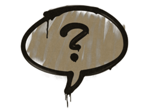 Sealed Graffiti | Question Mark (Dust Brown)