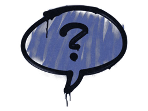 Sealed Graffiti | Question Mark (SWAT Blue)