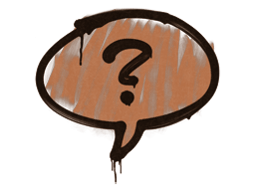 Sealed Graffiti | Question Mark (Tiger Orange)