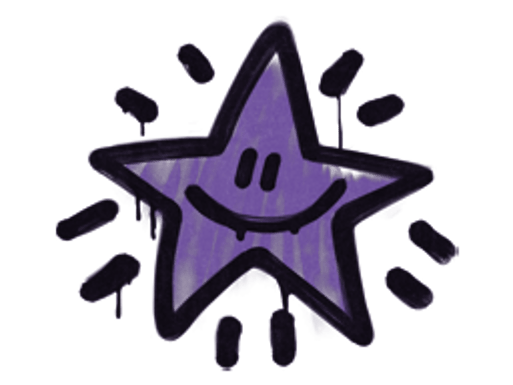 Sealed Graffiti | Shining Star (Monster Purple)