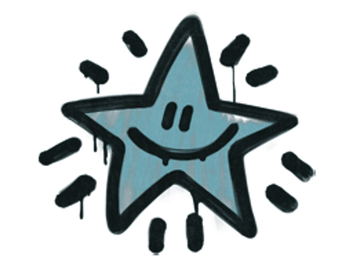 Sealed Graffiti | Shining Star (Wire Blue)