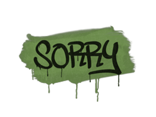 Sealed Graffiti | Sorry (Battle Green)