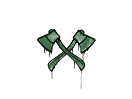 Sealed Graffiti | X-Axes (Jungle Green)