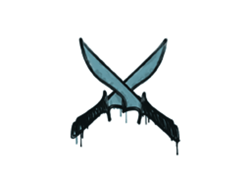 Sealed Graffiti | X-Knives (Wire Blue)