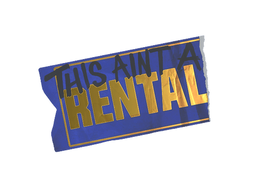 Sticker | Ain’t A Rental (Foil)