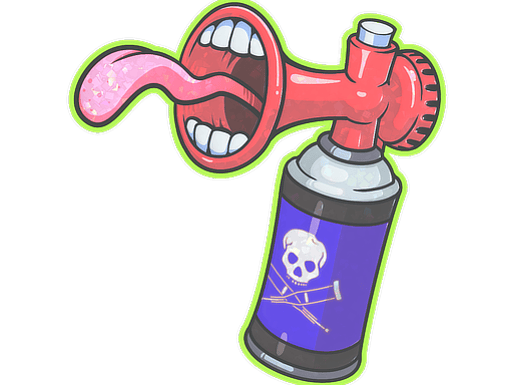 Sticker | Airhorn (Glitter)