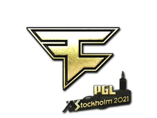 Sticker | FaZe Clan (Gold) | Stockholm 2021