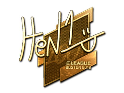 Sticker | HEN1 (Gold) | Boston 2018