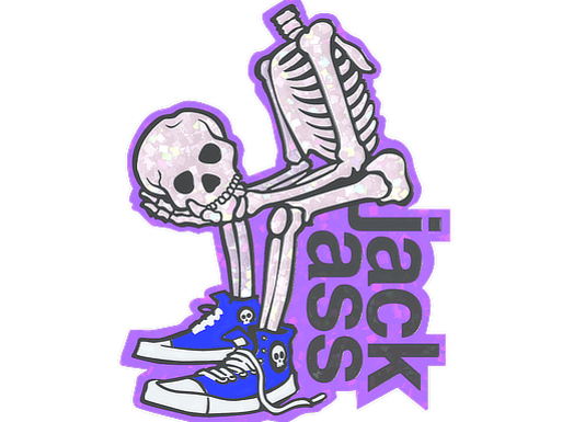 Sticker | Head In Hands (Glitter)