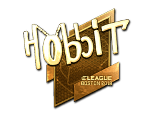 Sticker | Hobbit (Gold) | Boston 2018