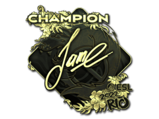 Sticker | Jame (Gold, Champion) | Rio 2022