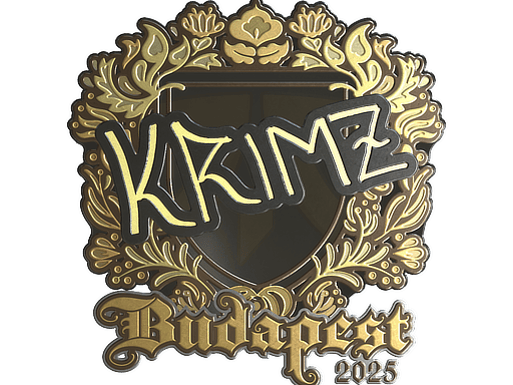 Sticker | KRIMZ (Gold) | Budapest 2025