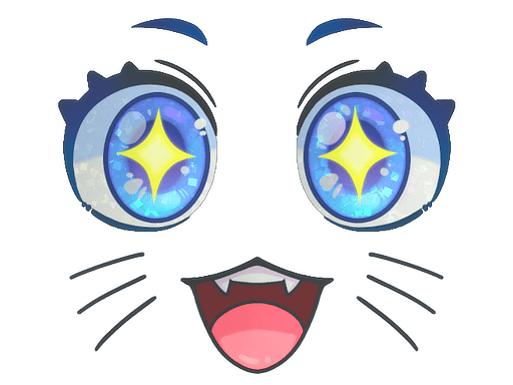 Sticker | Kawaii Eyes (Glitter)