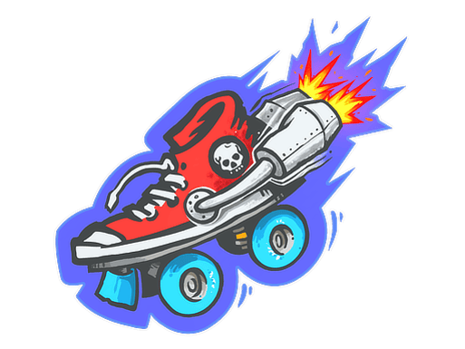 Sticker | Rocket Skates