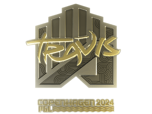 Sticker | TRAVIS (Gold) | Copenhagen 2024