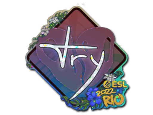 Sticker | TRY (Glitter) | Rio 2022