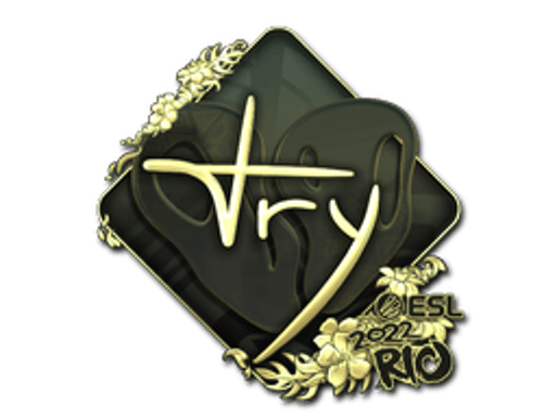 Sticker | TRY (Gold) | Rio 2022