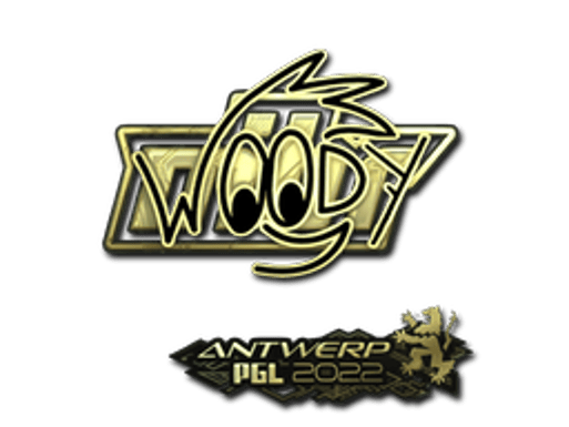 Sticker | WOOD7 (Gold) | Antwerp 2022