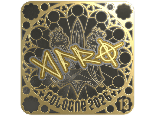 Sticker | afro (Gold, Ranked) | Cologne 2026