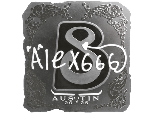 Sticker | alex666 (Foil) | Austin 2025