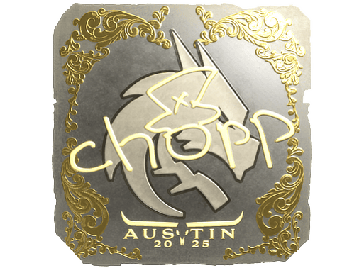Sticker | chopper (Gold) | Austin 2025