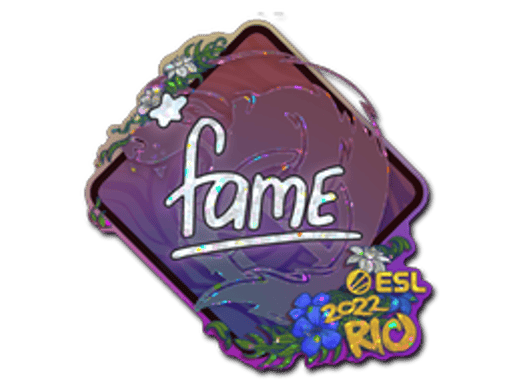Sticker | fame (Glitter) | Rio 2022