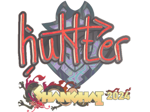 Sticker | huNter- (Holo) | Shanghai 2024