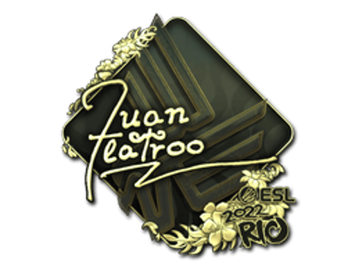 Sticker | juanflatroo (Gold) | Rio 2022