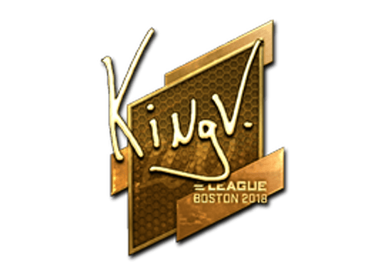 Sticker | kNgV- (Gold) | Boston 2018